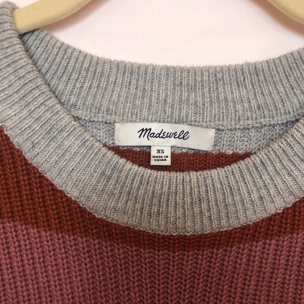 Madewell Striped Patch Pocket Pullover Sweater - image 5